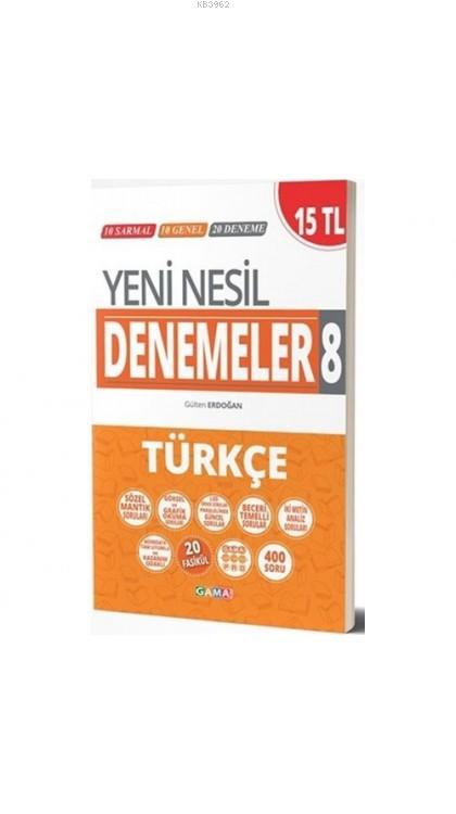 Gama 8. Sınıf Türkçe Yeni Nesil Deneme