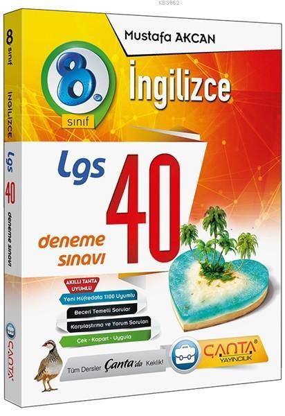 Çanta 8. Sınıf LGS ingilizce 40 Deneme Sınavı