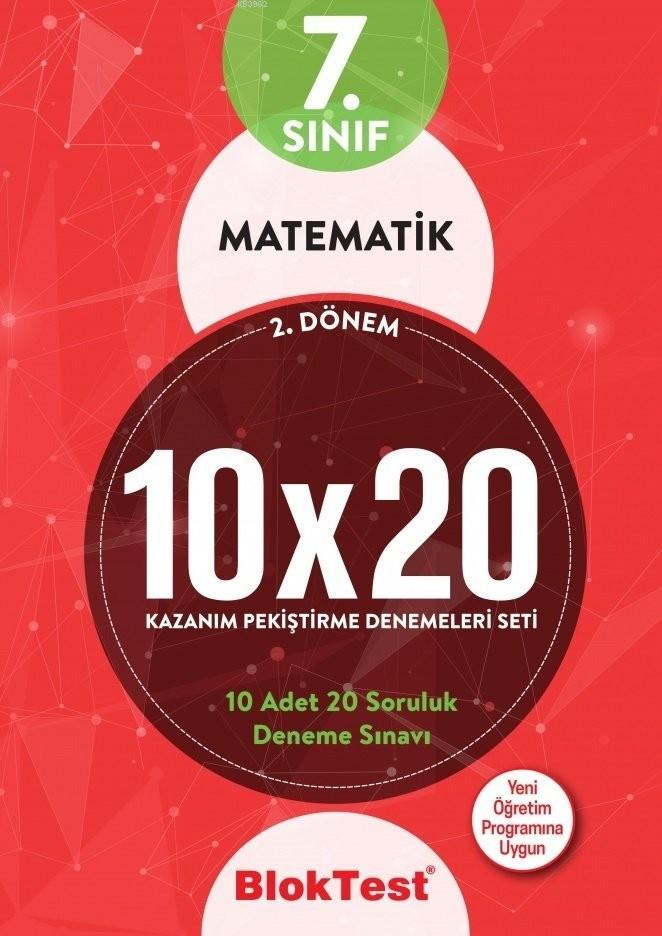  BlokTest Yayınları 7 Sınıf 2 Dönem Matematik 10x20 Kazanım Pekiştirme Denemeleri Seti BlokTest | Bloktest Yayınları | 9789752418585 