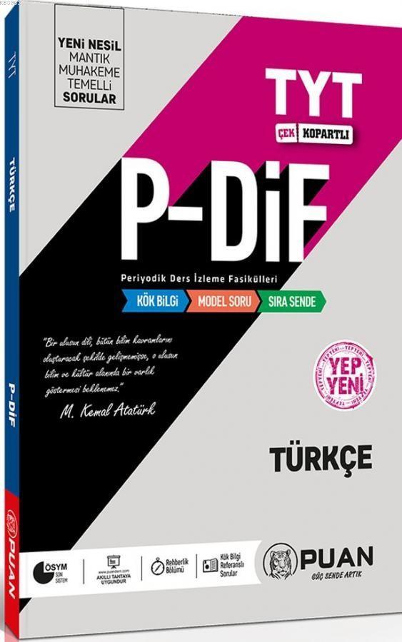 Puan Yayınları TYT Türkçe P-DİF Konu Anlatım Fasikülleri Puan 