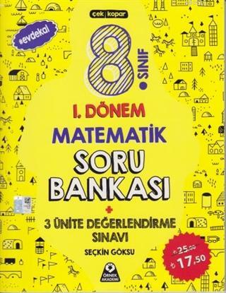 8. Sınıf 1. Dönem Matematik Soru Bankası 3 Ünite Değerlendirme Sınavı