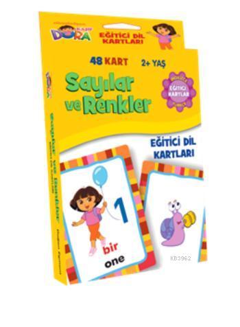 Dora Sayılar ve Renkler; Eğitici Dil Kartları