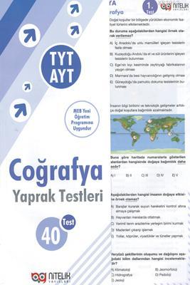 Nitelik - Tyt-Ayt Coğrafya Yaprak Test Yeni 2019