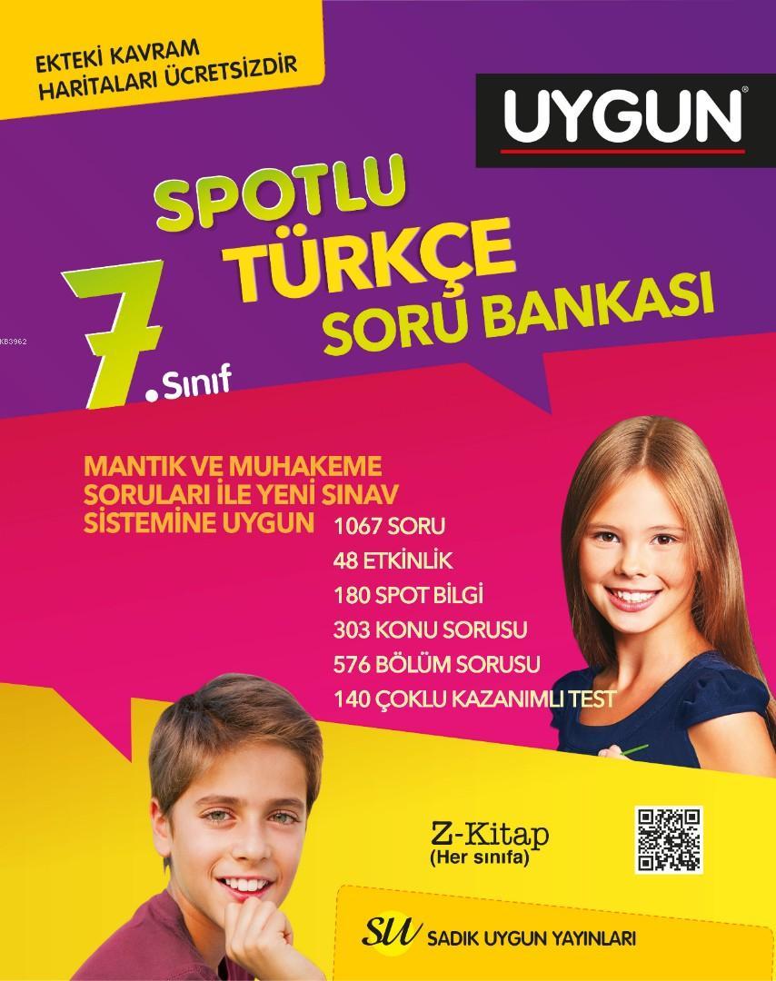 Sadık Uygun Yayınları 7. Sınıf Türkçe Spotlu Soru Bankası Sadık Uygun 