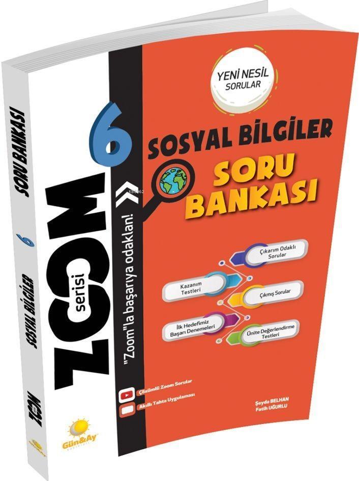 Günay Yayınları 6. Sınıf Sosyal Bilgiler Zoom Soru Bankası Günay 