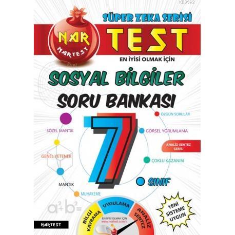 Nartest Yayınları 7. Sınıf Süper Zeka Sosyal Bilimler Soru Bankası Nartest 