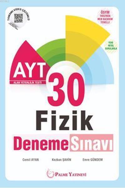 Palme Yayınları AYT Fizik 30 Deneme Sınavı Palme