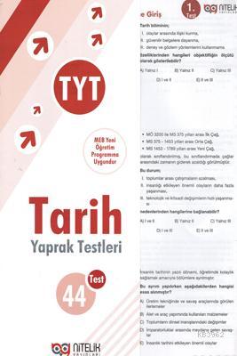 Nitelik - Tyt Tarih Yaprak Test Yeni 2019