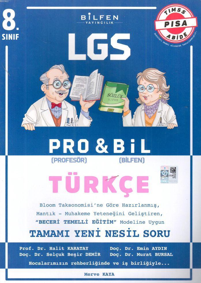 Bilfen Yayınları 8. Sınıf LGS Türkçe Probil Soru Bankası Bilfen 