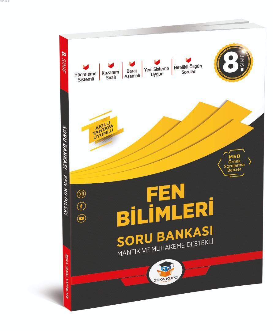 Zeka Küpü Yayınları 8. Sınıf LGS Fen Bilimleri Soru Bankası Zeka Küpü 
