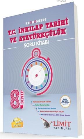 Limit Yayınları 8. Sınıf LGS T.C. İnkılap Tarihi ve Atatürkçülük Kronometre Soru Kitabı Limit 
