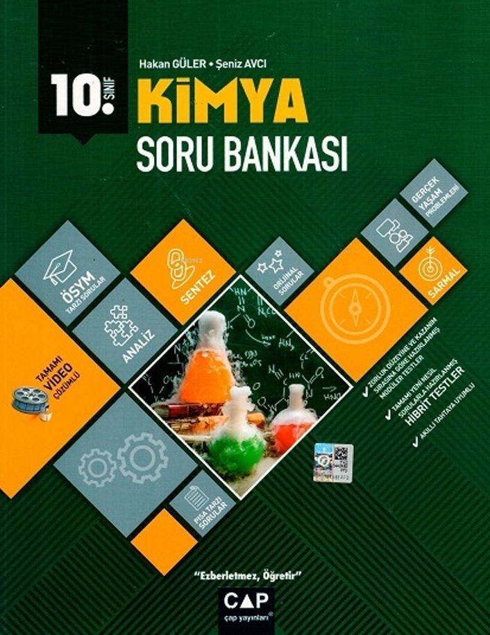 Çap Yayınları 10. Sınıf Anadolu Lisesi Kimya Soru Bankası Çap 