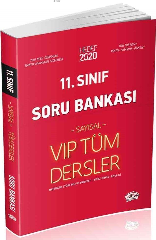 Editör Yayınları 11. Sınıf VIP Tüm Dersler Sayısal Soru Bankası Editör 