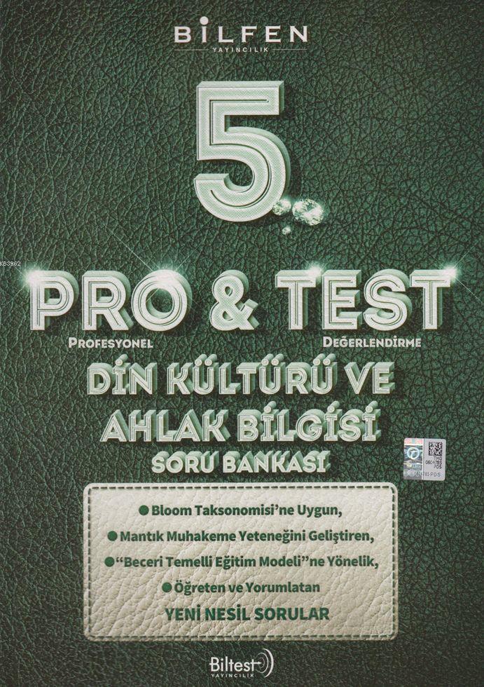 Bilfen Yayınları 5. Sınıf Din Kültürü ve Ahlak Bilgisi ProTest Soru Bankası Bilfen 