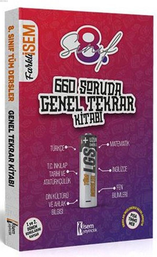  İsem Yayınları 8 Sınıf LGS 660 Soruda Genel Tekrar Kitabı İsem | Kolektif | İsem Yayıncılık (Hazırlık) | 9786052863527 