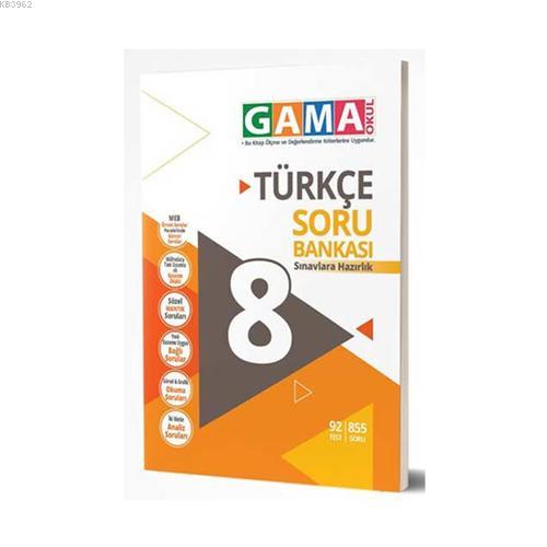 Gama 8.Sınıf Orjin Türkçe Konu Özetli Etkinlikli Soru Bankası