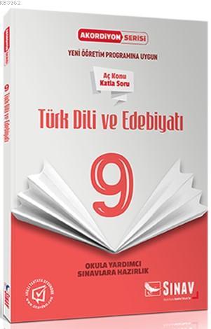 Sınav Dergisi Yayınları 9. Sınıf Türk Dili ve Edebiyatı Akordiyon Serisi Aç Konu Katla Soru Sınav Dergisi 