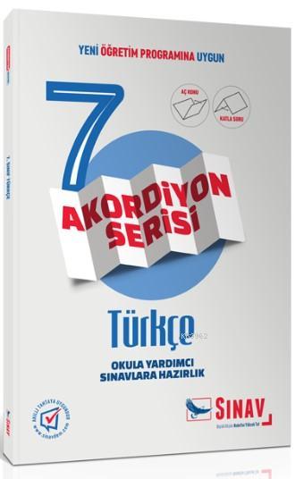 Sınav Dergisi Yayınları 7. Sınıf Türkçe Akordiyon Serisi Aç Konu Katla Soru Sınav Dergisi 