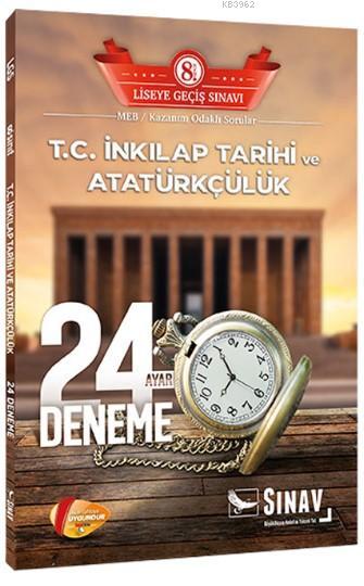 Sınav Dergisi Yayınları 8. Sınıf LGS T.C. İnkılap Tarihi ve Atatürkçülük 24 Deneme Sınav Dergisi 