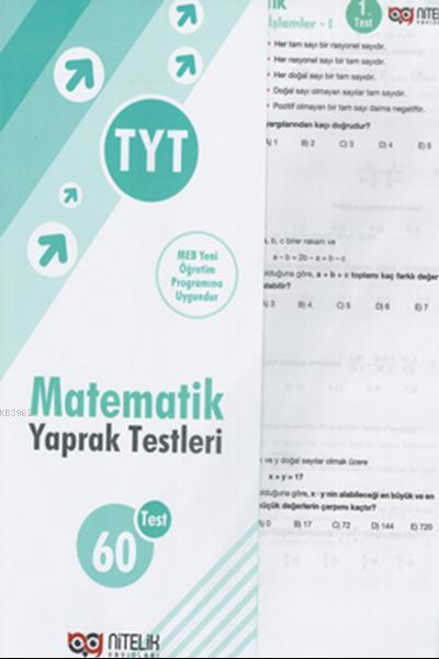 Nitelik - Yks Tyt Matematik Yaprak Test  *Yeni* 2019