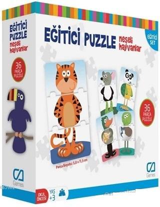  Neşeli Hayvanlar Eğitici Puzzle | Neşeli Hayvanlar Eğitici Puzzle | Kolektif | CA Games (Oyuncak) | 8681889040428 