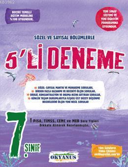  Okyanus Yayınları 7 Sınıf 5li Deneme Seti | Okyanus Yayıncılık | 9789758653928 | 