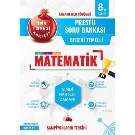 Nartest Yayınları 8. Sınıf LGS Matematik Nar Tanesi Prestij Soru Bankası Nartest 