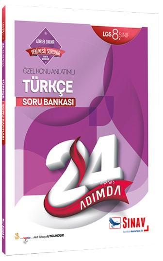 Sınav Dergisi Yayınları 8. Sınıf LGS Türkçe 24 Adımda Özel Konu Anlatımlı Soru Bankası Sınav Dergisi 