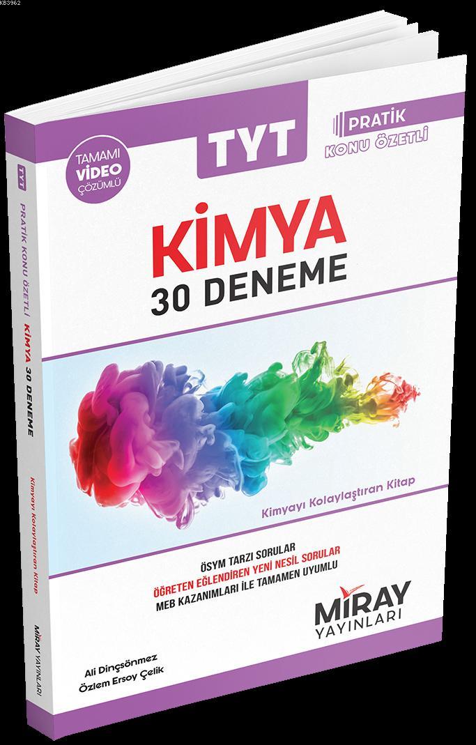  Miray Yayınları TYT Kimya 30 Deneme Miray | Miray Yayınları | 9786058016248 
