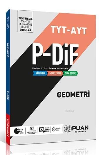 Puan Yayınları TYT AYT Geometri P-DİF Konu Anlatım Fasikülleri Puan 