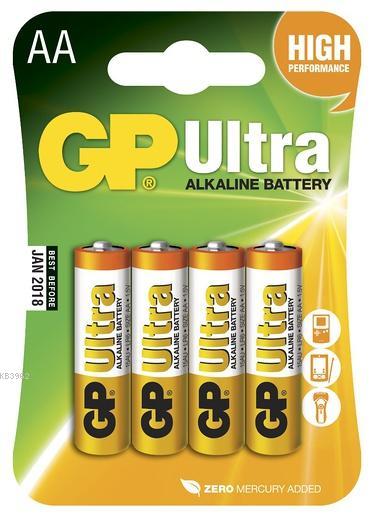 GP LR6 Ultra Alkalin 4'lü Kalem Pil