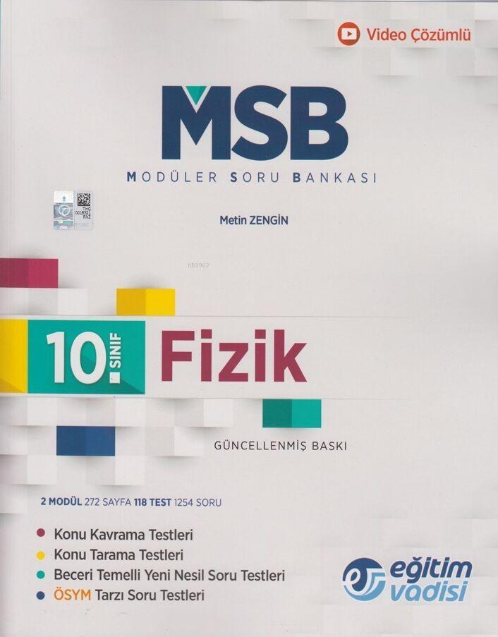 Eğitim Vadisi Yayınları 10. Sınıf Fizik Modüler Soru Bankası Eğitim Vadisi 