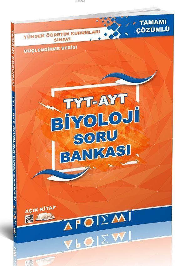 Apotemi Yayınları TYT AYT Biyoloji Tamamı Çözümlü Soru Bankası