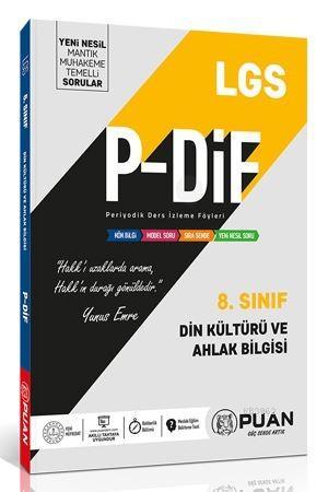 Puan Yayınları 8. Sınıf LGS Din Kültürü ve Ahlak Bilgisi P-DİF Periyodik Ders İzleme Föyleri Puan 