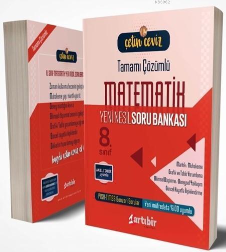 Artıbir Yayınları 8. Sınıf LGS Matematik Çetin Ceviz Soru Bankası Artıbir 