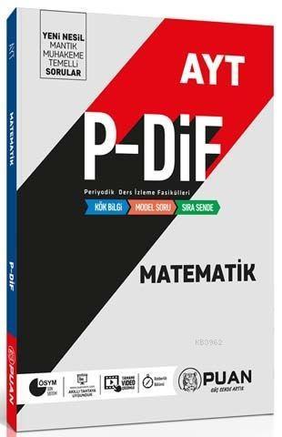 Puan Yayınları AYT Matematik P-DİF Konu Anlatım Fasikülleri Puan 