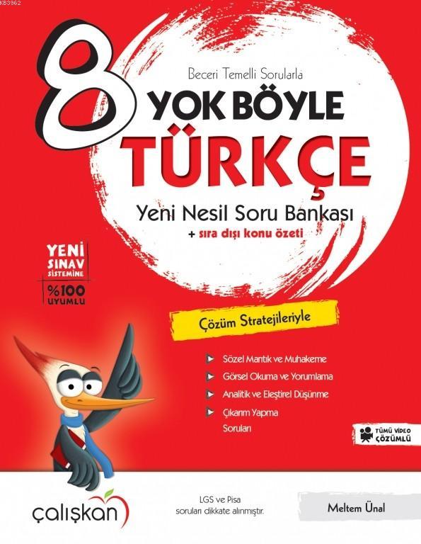 Çalışkan Yayınları 8. Sınıf LGS Türkçe Yok Böyle Soru Bankası Çalışkan 