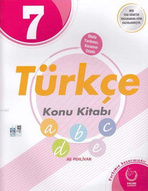 Palme Yayınları 7. Sınıf Türkçe Konu Kitabı Palme 