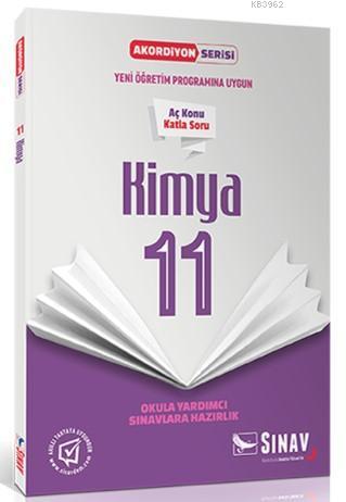 Sınav Dergisi Yayınları 11. Sınıf Kimya Akordiyon Serisi Aç Konu Katla Soru Sınav Dergisi 