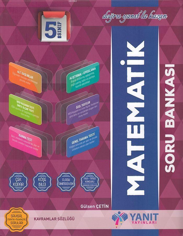 Yanıt Yayınları 5. Sınıf Matematik Soru Bankası Yanıt 
