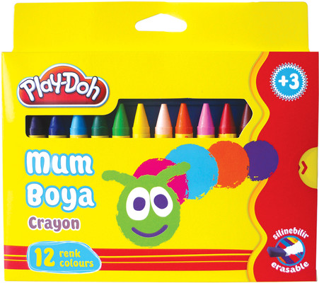 Play-Doh Silin.Crayon(Mum)Boya Jumbo 12 Renk(Krt)